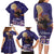 Italy Christmas Family Matching Long Sleeve Bodycon Dress and Hawaiian Shirt La Befana Flying Over Winter Night - Wonder Print Shop