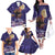 Italy Christmas Family Matching Off The Shoulder Long Sleeve Dress and Hawaiian Shirt La Befana Flying Over Winter Night - Wonder Print Shop