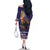 Italy Christmas Family Matching Off The Shoulder Long Sleeve Dress and Hawaiian Shirt La Befana Flying Over Winter Night - Wonder Print Shop
