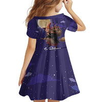 Italy Christmas Family Matching Off Shoulder Maxi Dress and Hawaiian Shirt La Befana Flying Over Winter Night - Wonder Print Shop