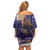 Italy Christmas Family Matching Off Shoulder Short Dress and Hawaiian Shirt La Befana Flying Over Winter Night - Wonder Print Shop