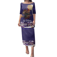 Italy Christmas Family Matching Puletasi and Hawaiian Shirt La Befana Flying Over Winter Night - Wonder Print Shop