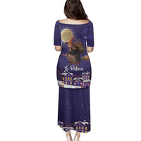 Italy Christmas Family Matching Puletasi and Hawaiian Shirt La Befana Flying Over Winter Night - Wonder Print Shop