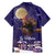 Italy Christmas Family Matching Summer Maxi Dress and Hawaiian Shirt La Befana Flying Over Winter Night - Wonder Print Shop
