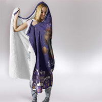 Italy Christmas Hooded Blanket La Befana Flying Over Winter Night - Wonder Print Shop