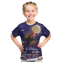Italy Christmas Kid T Shirt La Befana Flying Over Winter Night - Wonder Print Shop