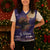 Italy Christmas Knitted V-Neck Vest La Befana Flying Over Winter Night - Wonder Print Shop