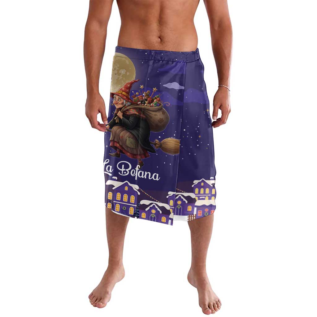 Italy Christmas Lavalava La Befana Flying Over Winter Night - Wonder Print Shop