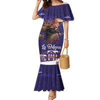 Italy Christmas Mermaid Dress La Befana Flying Over Winter Night - Wonder Print Shop