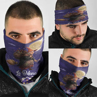 Italy Christmas Neck Gaiter La Befana Flying Over Winter Night - Wonder Print Shop