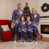 Italy Christmas Pajama Set La Befana Flying Over Winter Night - Wonder Print Shop