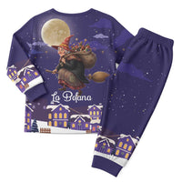 Italy Christmas Pajama Set La Befana Flying Over Winter Night - Wonder Print Shop