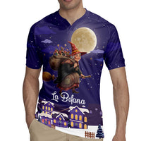 Italy Christmas Rugby Jersey La Befana Flying Over Winter Night - Wonder Print Shop