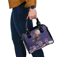 Italy Christmas Shoulder Handbag La Befana Flying Over Winter Night - Wonder Print Shop