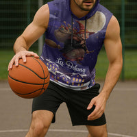 Italy Christmas Sleeveless Hoodie La Befana Flying Over Winter Night - Wonder Print Shop