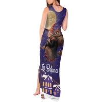 Italy Christmas Tank Maxi Dress La Befana Flying Over Winter Night - Wonder Print Shop