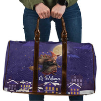 Italy Christmas Travel Bag La Befana Flying Over Winter Night - Wonder Print Shop