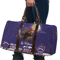 Italy Christmas Travel Bag La Befana Flying Over Winter Night - Wonder Print Shop