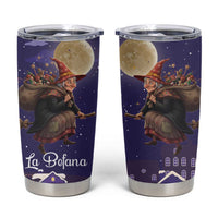 Italy Christmas Tumbler Cup La Befana Flying Over Winter Night - Wonder Print Shop