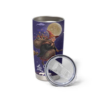 Italy Christmas Tumbler Cup La Befana Flying Over Winter Night - Wonder Print Shop