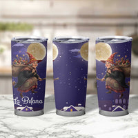 Italy Christmas Tumbler Cup La Befana Flying Over Winter Night - Wonder Print Shop