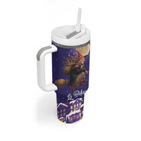 Italy Christmas Tumbler With Handle La Befana Flying Over Winter Night - Wonder Print Shop