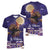 Italy Christmas Women V-Neck T-Shirt La Befana Flying Over Winter Night - Wonder Print Shop