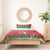 Italy Christmas Bedding Set Italian Map Poinsettia - Wonder Print Shop