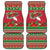 Italy Christmas Car Mats Italian Map Poinsettia - Wonder Print Shop