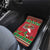Italy Christmas Car Mats Italian Map Poinsettia - Wonder Print Shop
