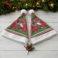 Italy Christmas Santa Hat Italian Map Poinsettia - Wonder Print Shop
