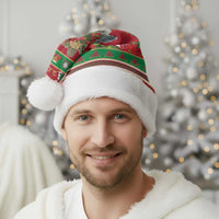 Italy Christmas Santa Hat Italian Map Poinsettia - Wonder Print Shop