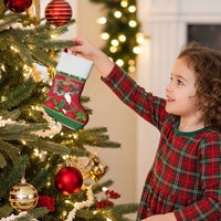 Italy Christmas Stocking Italian Map Poinsettia - Wonder Print Shop