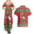 Italy Christmas Couples Matching Summer Maxi Dress and Hawaiian Shirt Italian Map Poinsettia - Wonder Print Shop