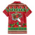 Italy Christmas Family Matching Long Sleeve Bodycon Dress and Hawaiian Shirt Italian Map Poinsettia - Wonder Print Shop