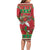 Italy Christmas Family Matching Long Sleeve Bodycon Dress and Hawaiian Shirt Italian Map Poinsettia - Wonder Print Shop