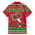 Italy Christmas Family Matching Mermaid Dress and Hawaiian Shirt Italian Map Poinsettia - Wonder Print Shop