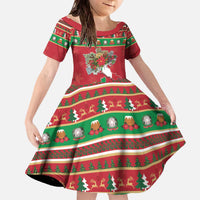 Italy Christmas Family Matching Off The Shoulder Long Sleeve Dress and Hawaiian Shirt Italian Map Poinsettia - Wonder Print Shop