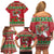 Italy Christmas Family Matching Off Shoulder Short Dress and Hawaiian Shirt Italian Map Poinsettia - Wonder Print Shop