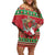 Italy Christmas Family Matching Off Shoulder Short Dress and Hawaiian Shirt Italian Map Poinsettia - Wonder Print Shop
