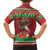 Italy Christmas Family Matching Short Sleeve Bodycon Dress and Hawaiian Shirt Italian Map Poinsettia - Wonder Print Shop