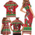 Italy Christmas Family Matching Short Sleeve Bodycon Dress and Hawaiian Shirt Italian Map Poinsettia - Wonder Print Shop