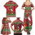 Italy Christmas Family Matching Summer Maxi Dress and Hawaiian Shirt Italian Map Poinsettia - Wonder Print Shop