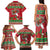 Italy Christmas Family Matching Tank Maxi Dress and Hawaiian Shirt Italian Map Poinsettia - Wonder Print Shop