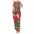 Italy Christmas Family Matching Tank Maxi Dress and Hawaiian Shirt Italian Map Poinsettia - Wonder Print Shop