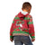 Italy Christmas Kid Hoodie Italian Map Poinsettia - Wonder Print Shop