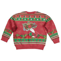 Italy Christmas Kid Ugly Christmas Sweater Italian Map Poinsettia - Wonder Print Shop
