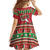 Italy Christmas Kid Short Sleeve Dress Italian Map Poinsettia - Wonder Print Shop
