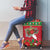 Italy Christmas Luggage Cover Italian Map Poinsettia - Wonder Print Shop