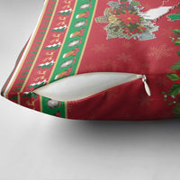 Italy Christmas Pillow Cover Italian Map Poinsettia - Wonder Print Shop